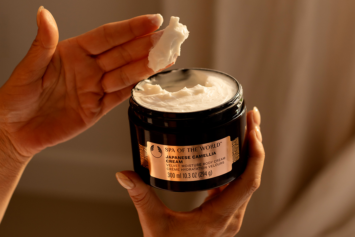 Produtos da linha corporal spa of the world