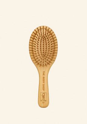 Escova de Cabelo Oval de Bambu