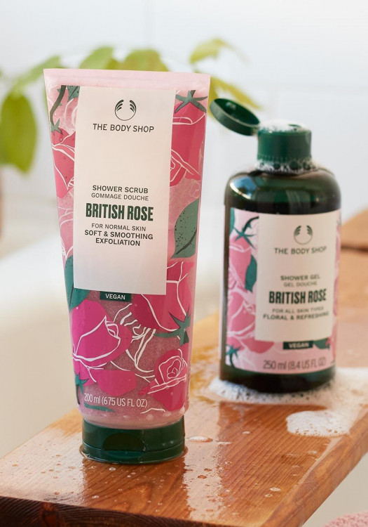 Esfoliante de Banho British Rose 200 ml